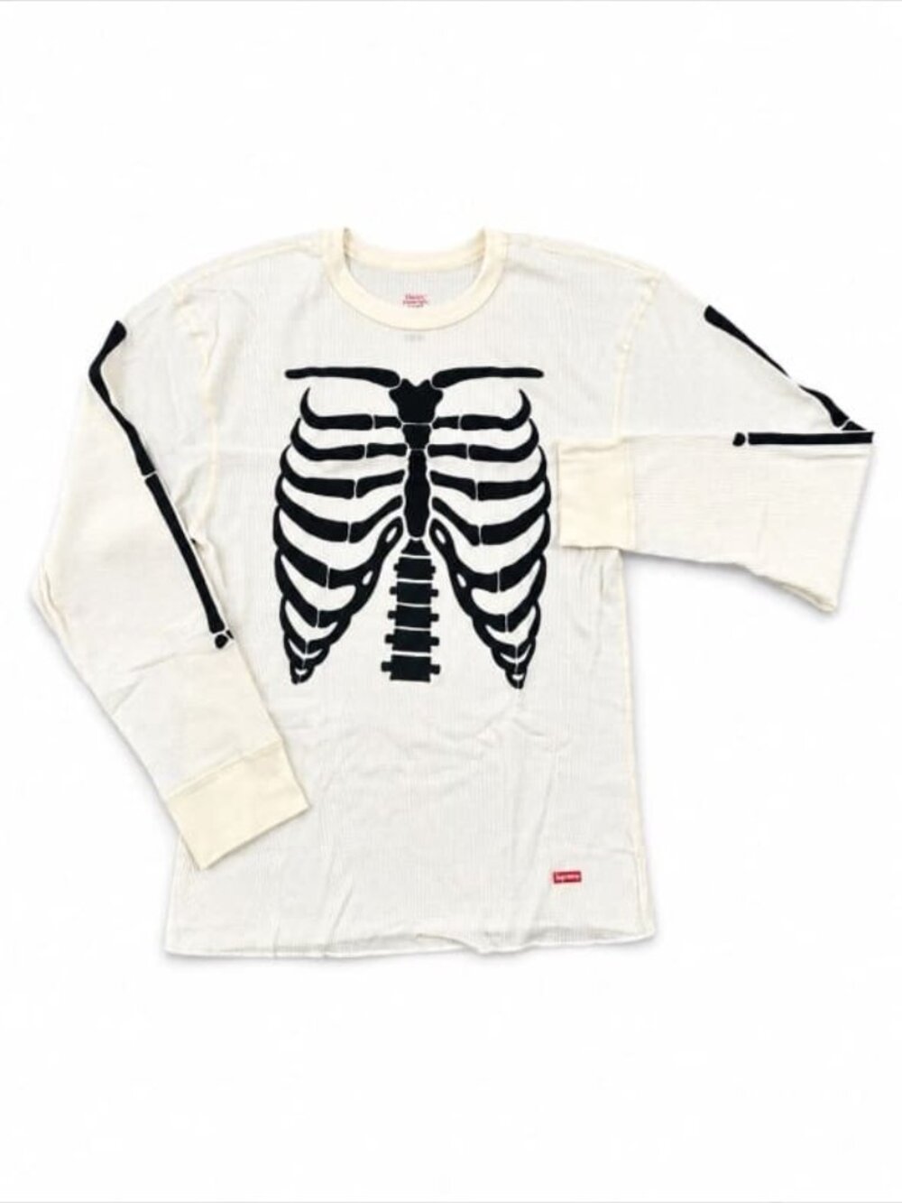 Supreme Hanes Bones Thermal Crew White Size L Brand New